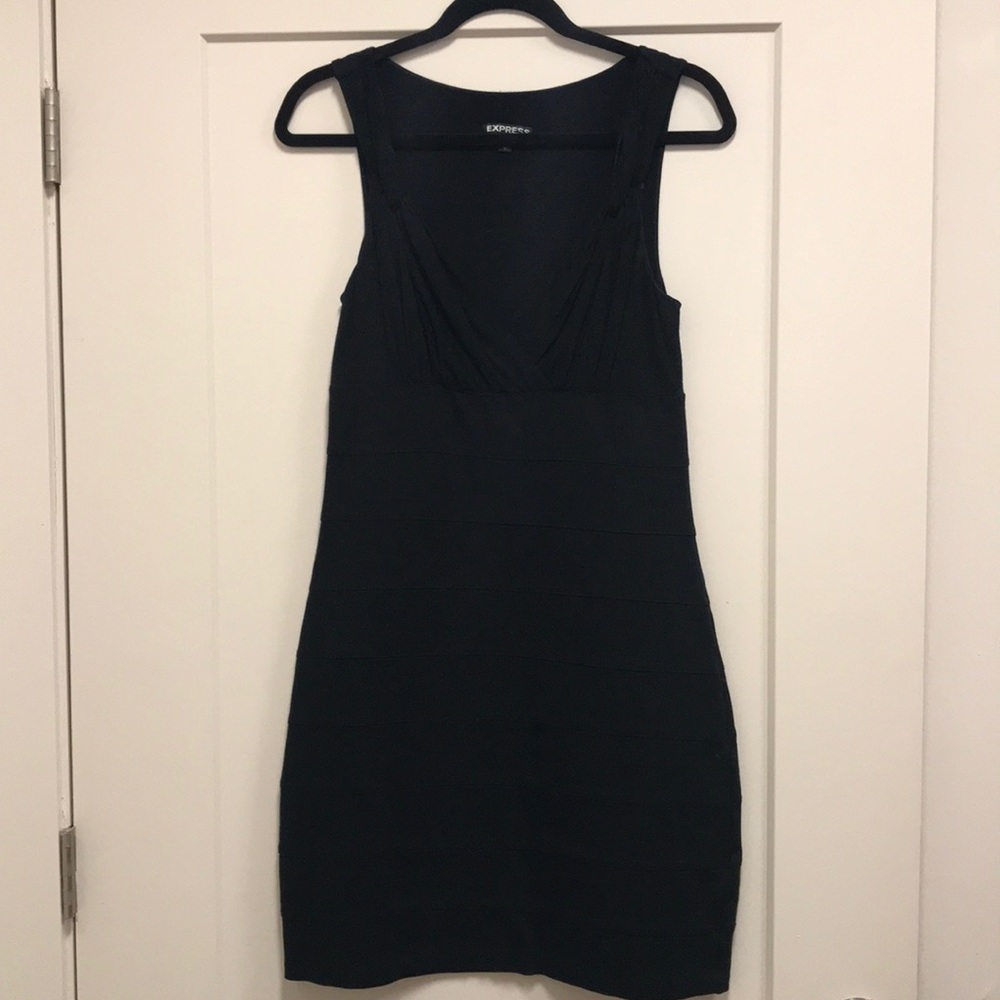 Little black dress with sweetheart neckline